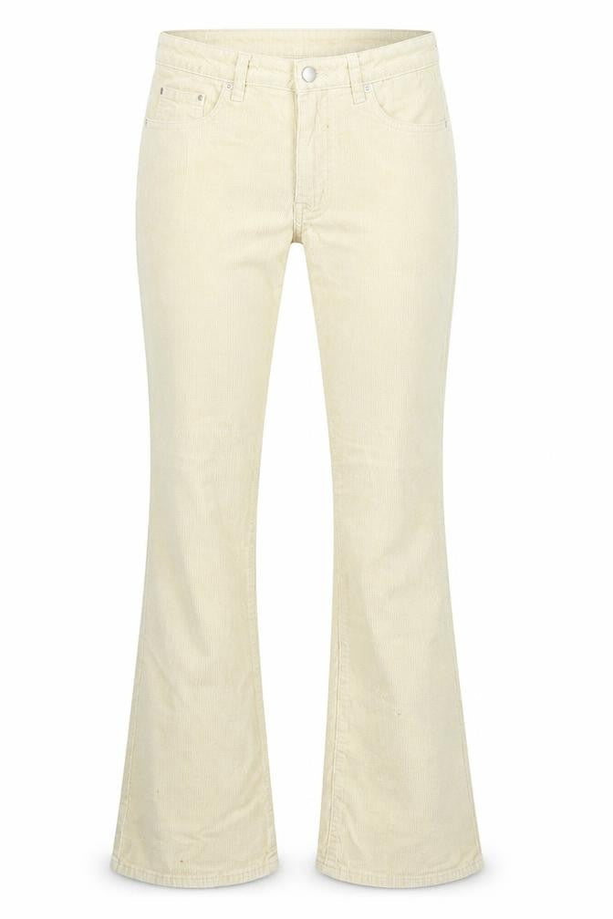 SheIn Womens Beige  Cotton Bootcut Jeans Size L L29 in Regular Zip