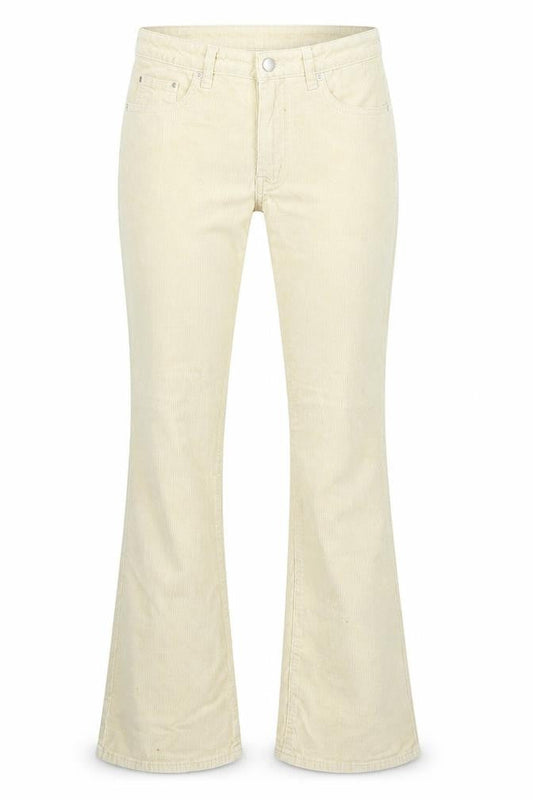 SHEIN Womens Beige  Cotton Bootcut Jeans Size L L29 in Regular Zip