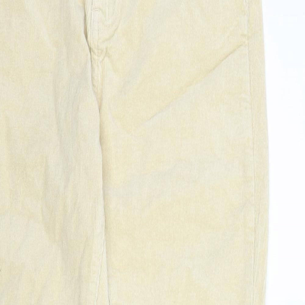SheIn Womens Beige  Cotton Bootcut Jeans Size L L29 in Regular Zip