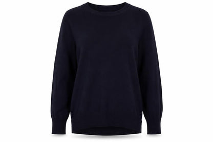 Next Womens Blue Crew Neck  Cotton Pullover Jumper Size 10