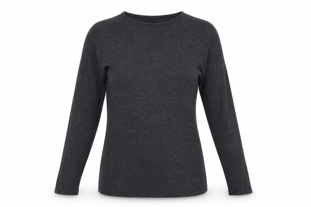 George Womens Grey Crew Neck  Viscose Pullover Jumper Size S