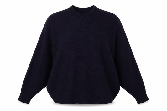 Apricot Womens Purple Mock Neck  Viscose Pullover Jumper Size 14