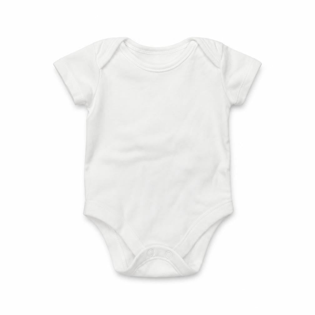 Nutmeg Baby White  Cotton Babygrow One-Piece Size Newborn