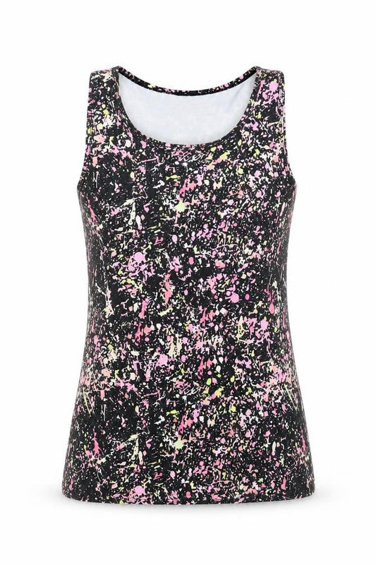 Primark Girls Black  Polyester Basic Tank Size 12-13 Years Round Neck  - active wear