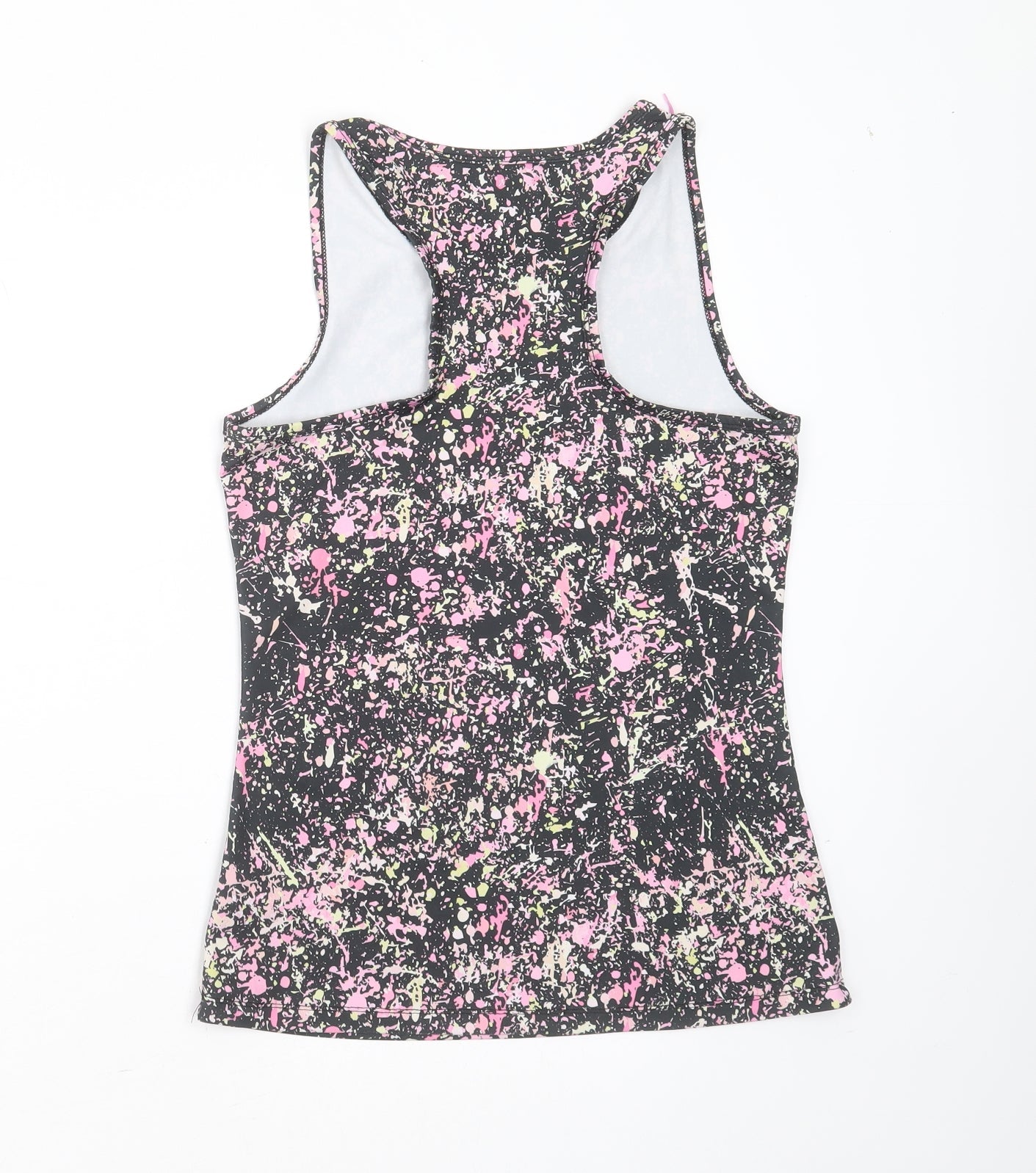 Primark Girls Black  Polyester Basic Tank Size 12-13 Years Round Neck  - active wear
