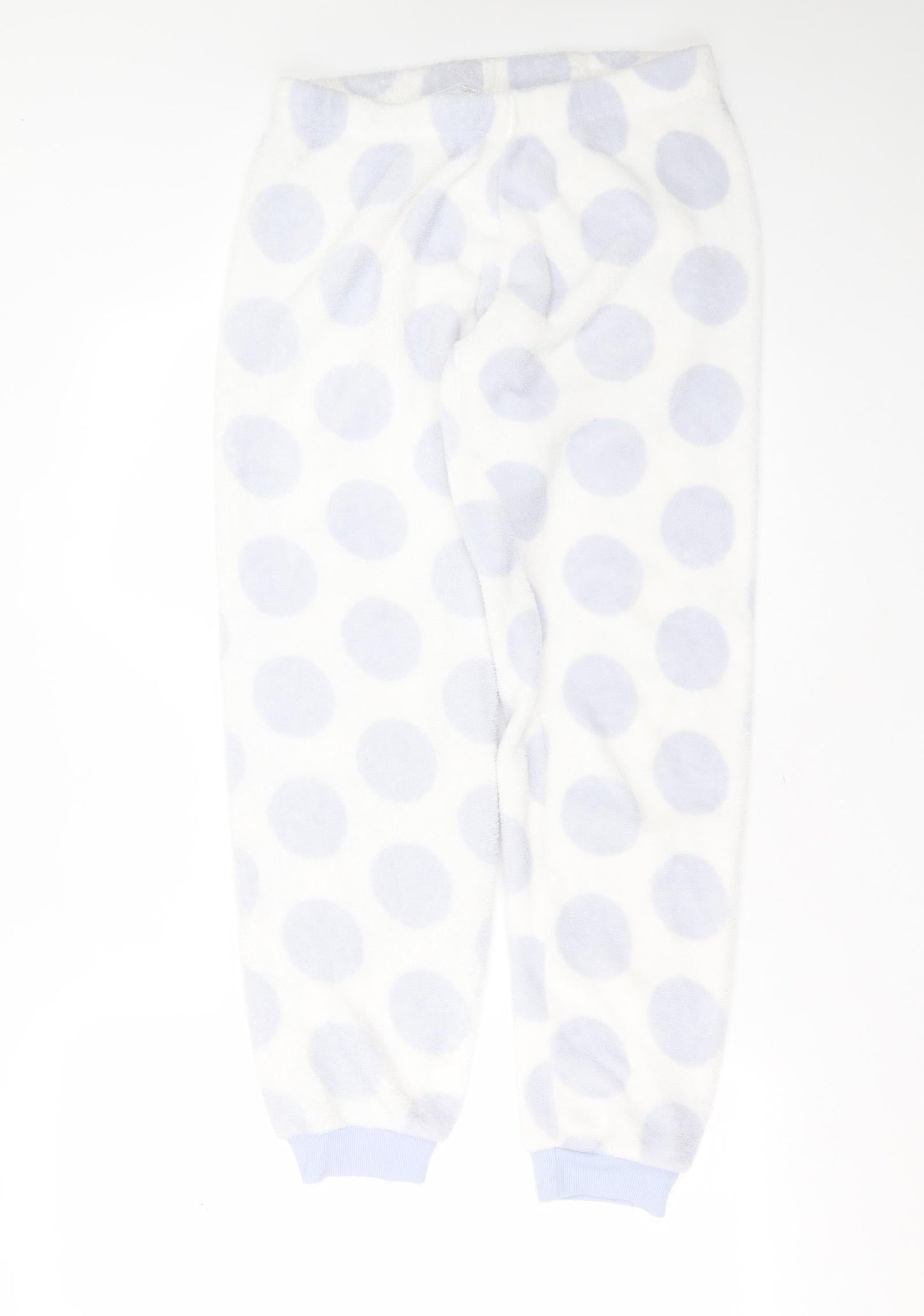 Primark Womens White Polka Dot Polyester  Pyjama Pants Size M