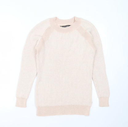 Principles Womens Pink Round Neck  Nylon Pullover Jumper Size 8