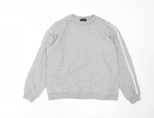 ASOS Womens Grey  Cotton Pullover Sweatshirt Size 8