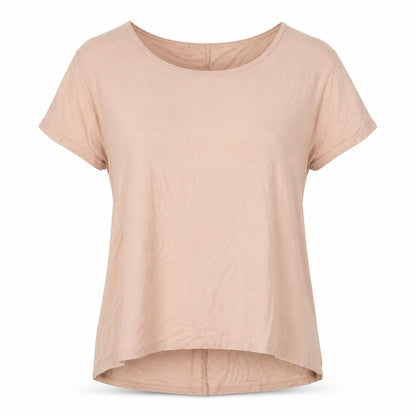 Primark Womens Pink  Viscose Basic T-Shirt Size M Crew Neck