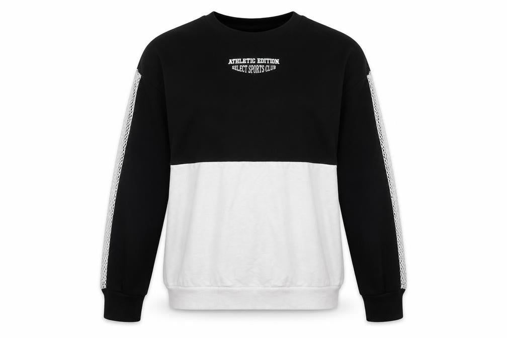 Select Womens Black Plaid Cotton Pullover Sweatshirt Size M  Pullover - athletic edition
