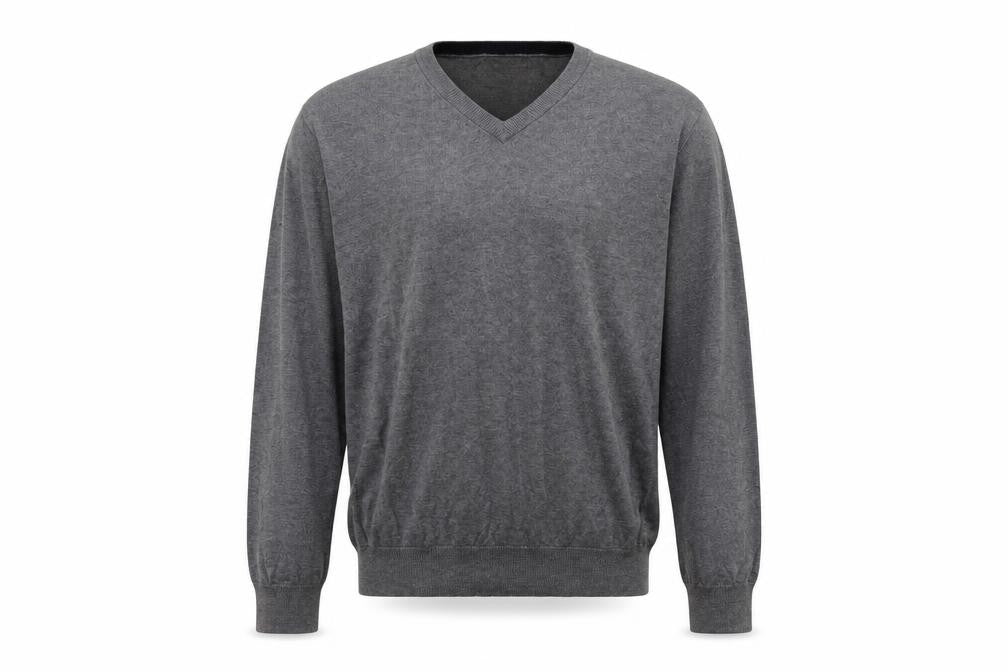 Stone Bay Mens Grey  Cotton Pullover Sweatshirt Size L