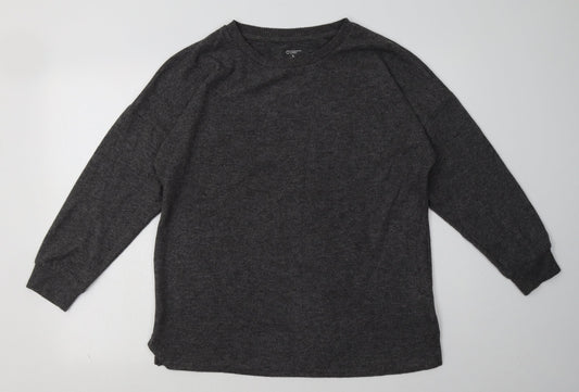 primRK Womens Grey  Polyester Pullover Sweatshirt Size L  Pullover