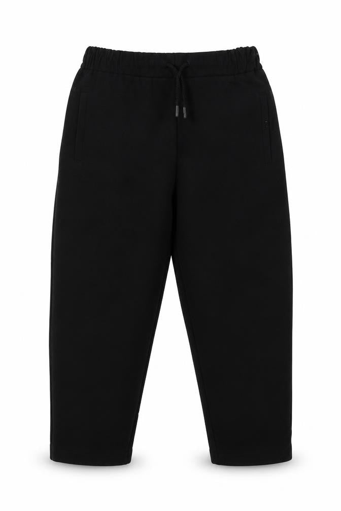 Zara Girls Black  Polyester Capri Trousers Size 9 Months  Regular Tie