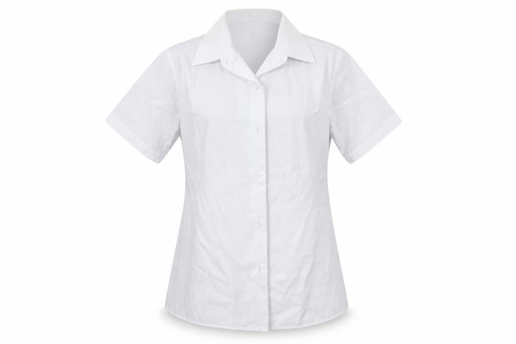 Marks & Spencer Boys White  Polyester Basic Button-Up Size 8-9 Years Collared Button - School Wear