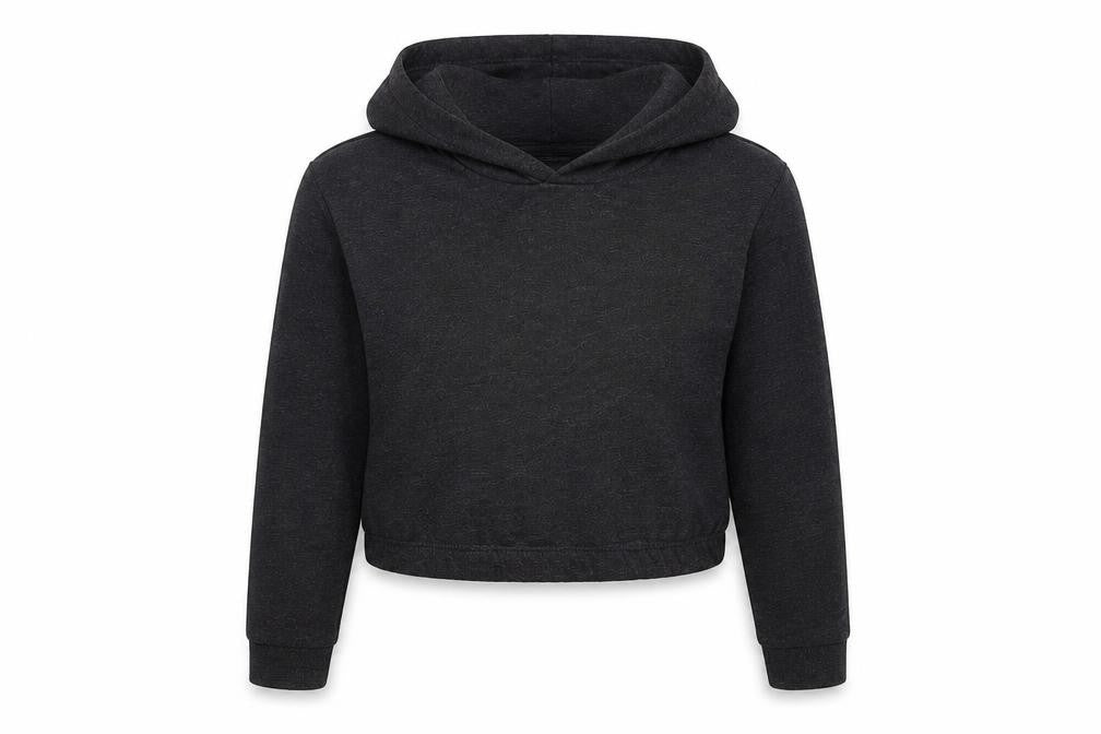 Studio Girls Grey  Cotton Pullover Hoodie Size 6-7 Years  Pullover - Cropped