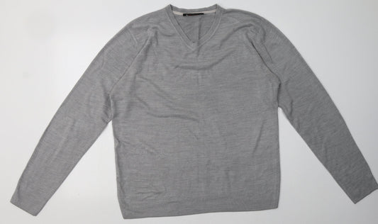 Burton Mens Grey  Acrylic Pullover Sweatshirt Size L
