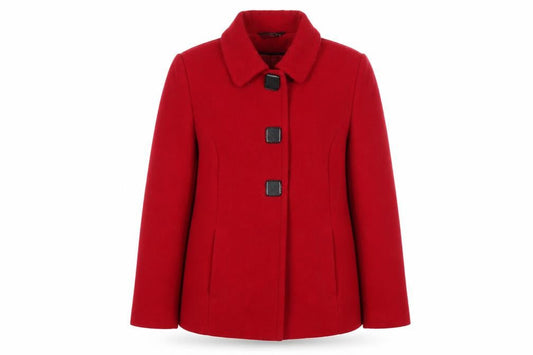 Bonmarché Womens Red Overcoat Coat Size 14