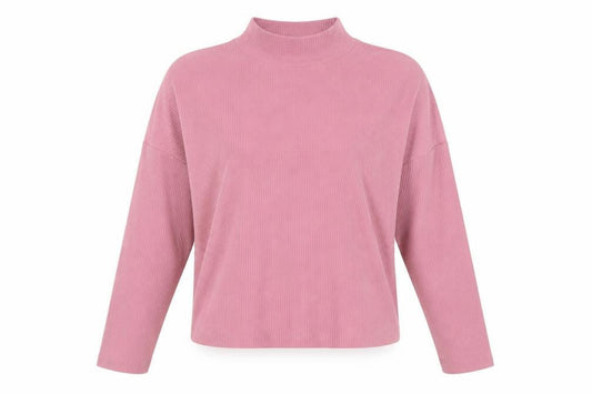 Red Herring Womens Pink Mock Neck  Polyester Pullover Jumper Size 8