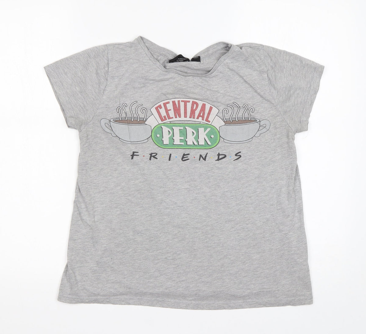 Atmosphere Girls Grey  Polyester Basic T-Shirt Size 14 Years Round Neck  - friends