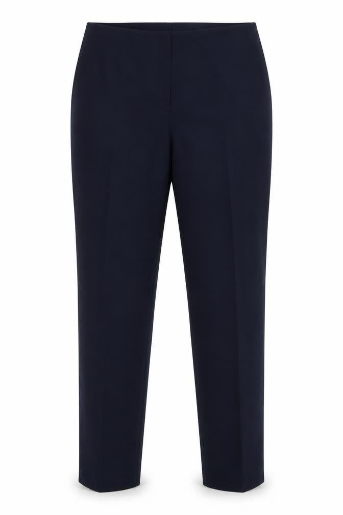 Preworn Womens Blue  Polyester Dress Pants Trousers Size 14 L30 in Regular Zip