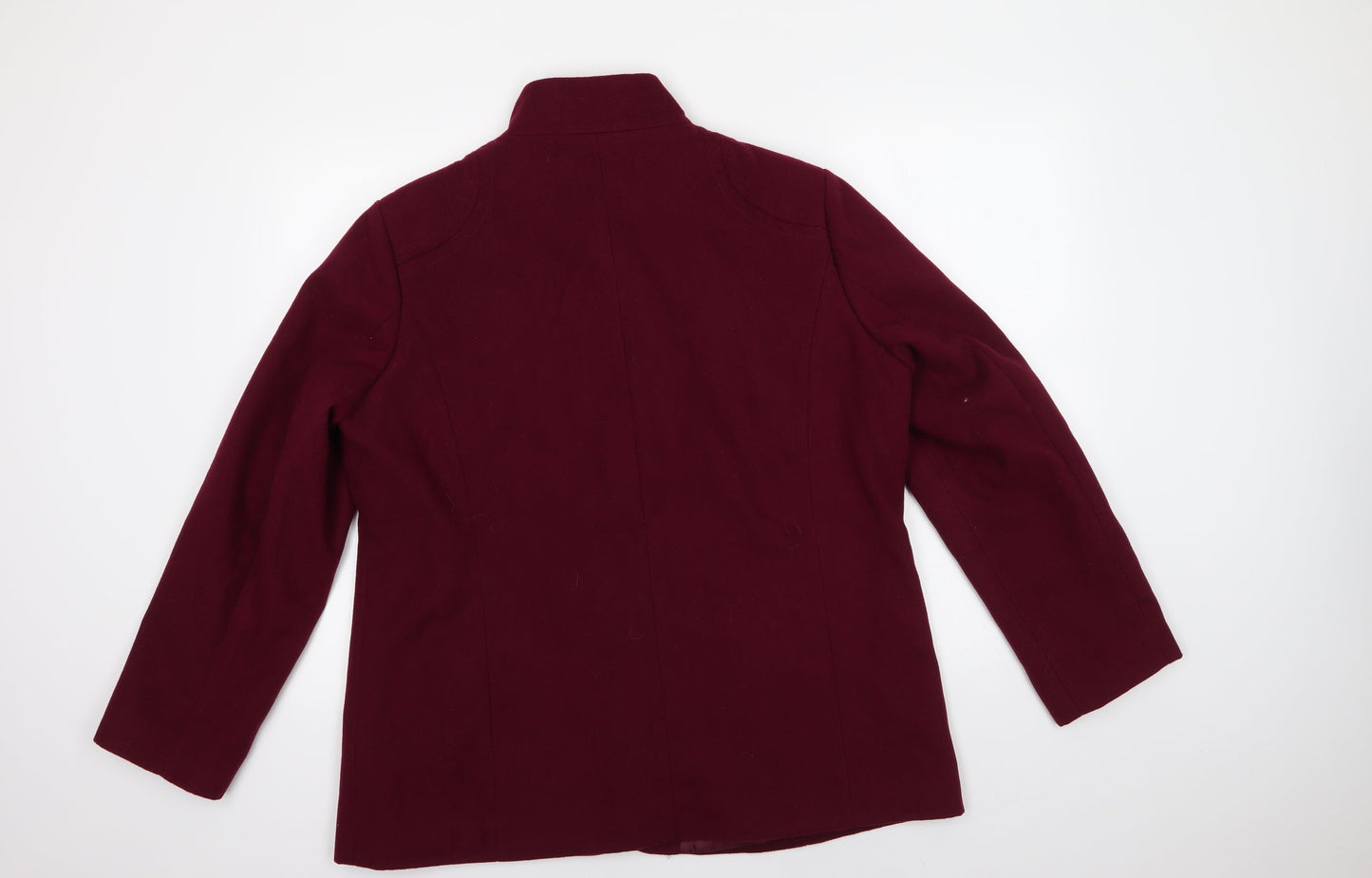 Northmoor Womens Purple   Pea Coat Coat Size 18  Button