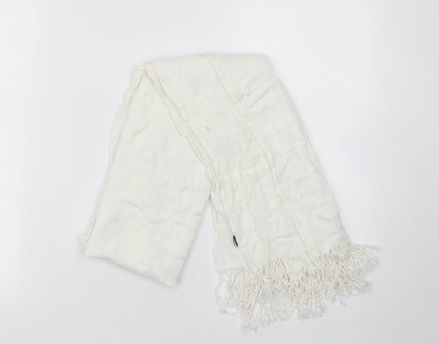Preworn Womens White  Polyester  Shawl/Wrap