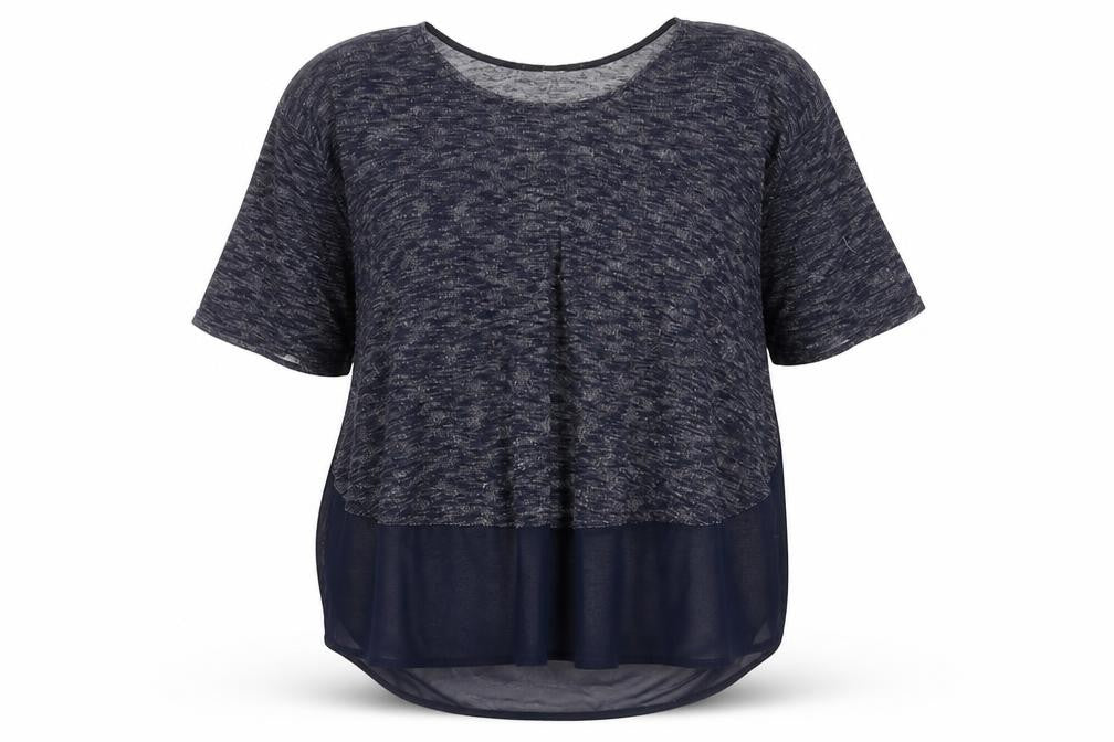 George Womens Blue Round Neck  Viscose Pullover Jumper Size 14