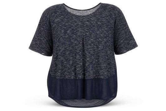 George Womens Blue Round Neck  Viscose Pullover Jumper Size 14