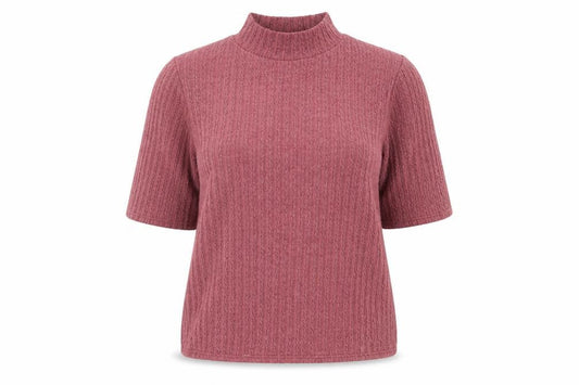 George Womens Purple Round Neck Striped Polyester Pullover Jumper Size 18