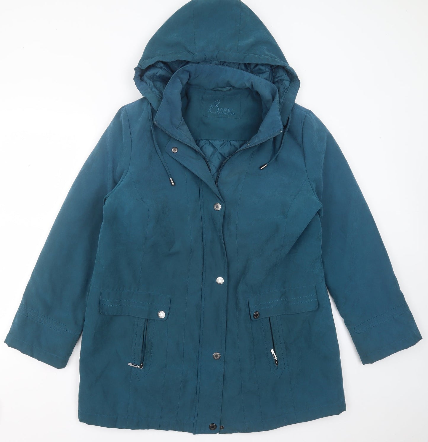 Bonmarché Womens Blue Jacket Coat Size M Zip