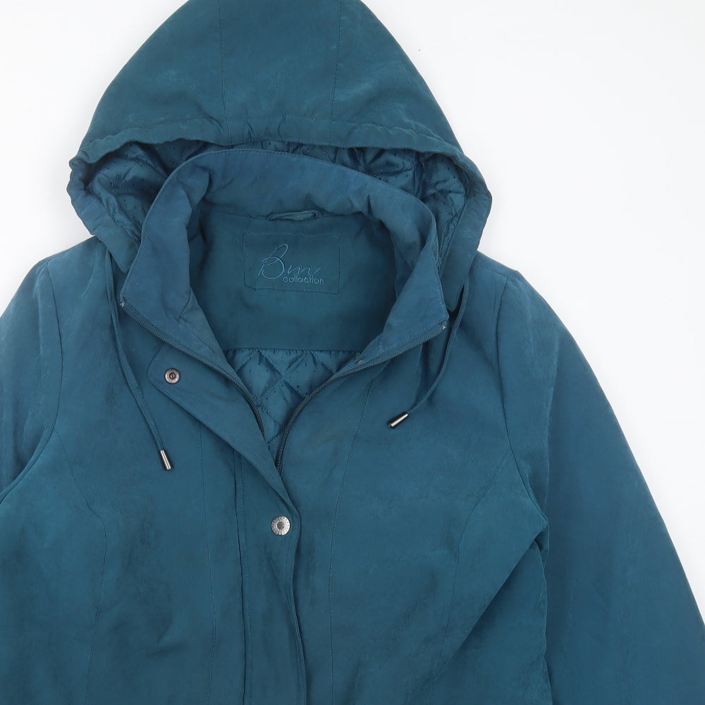 Bonmarché Womens Blue Jacket Coat Size M Zip