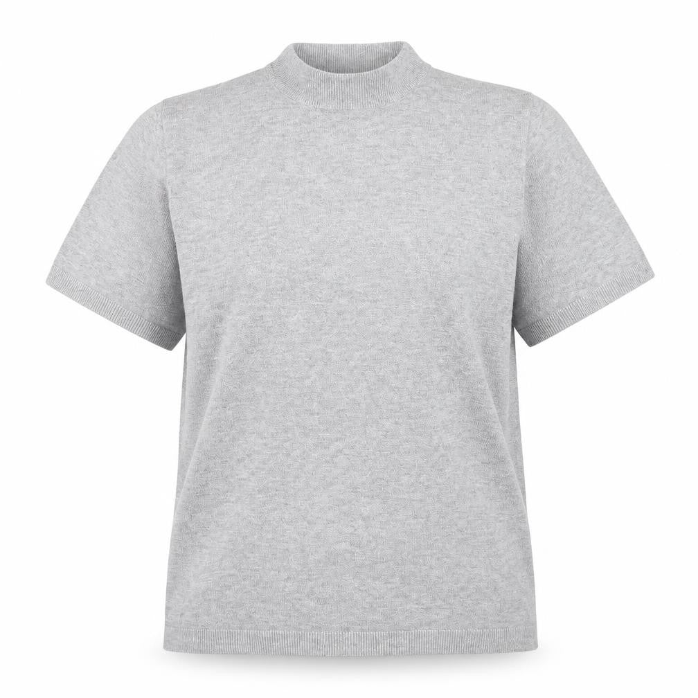 Pull&Bear Womens Grey Round Neck  Viscose Pullover Jumper Size M