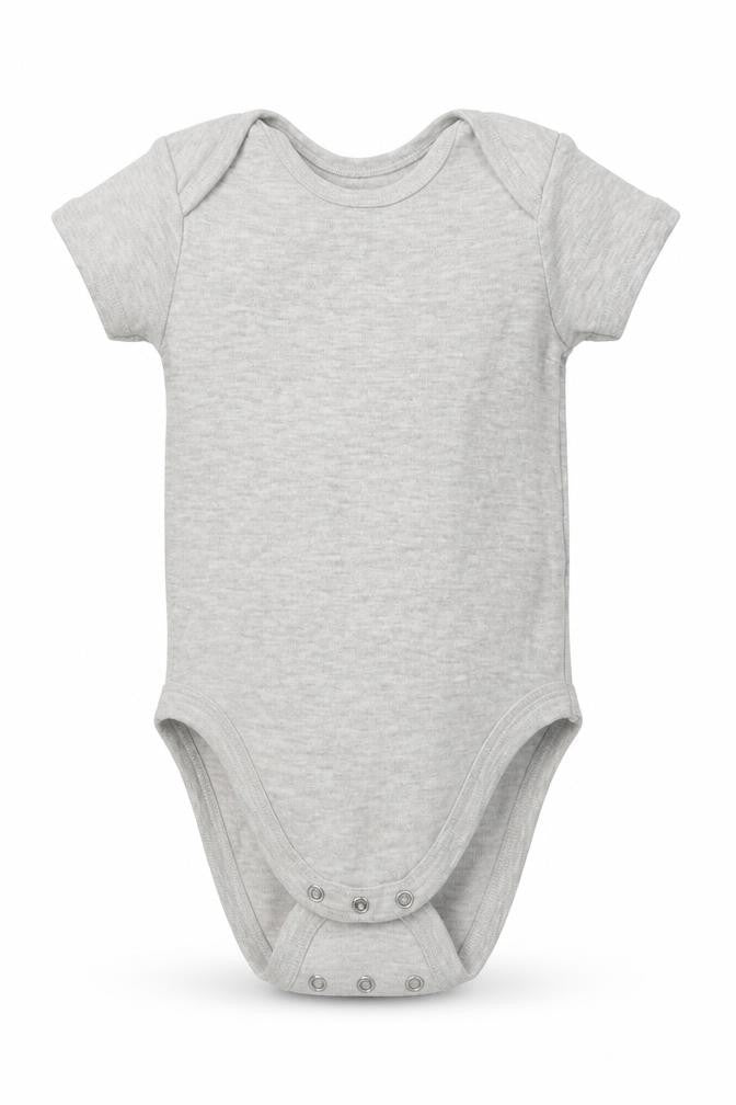 Pure Baby Baby Grey  Cotton Babygrow One-Piece Size 12-18 Months  Buckle