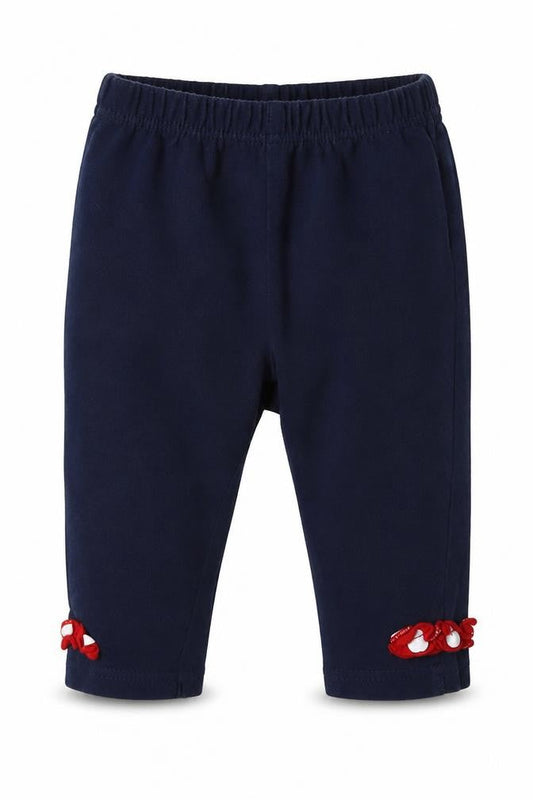 George Girls Blue  Cotton Sweatpants Trousers Size 6-9 Months   - Disney