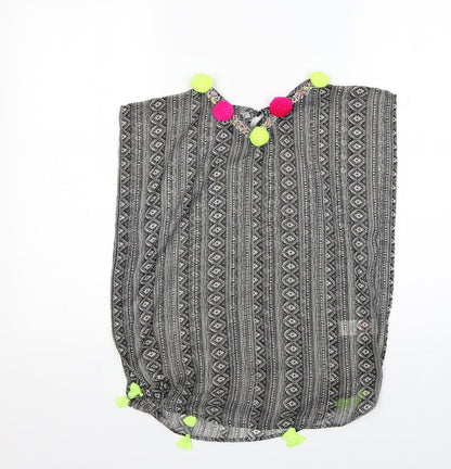 Matalan Girls Multicoloured Fair Isle Polyester Basic Blouse Size 6-7 Years Round Neck