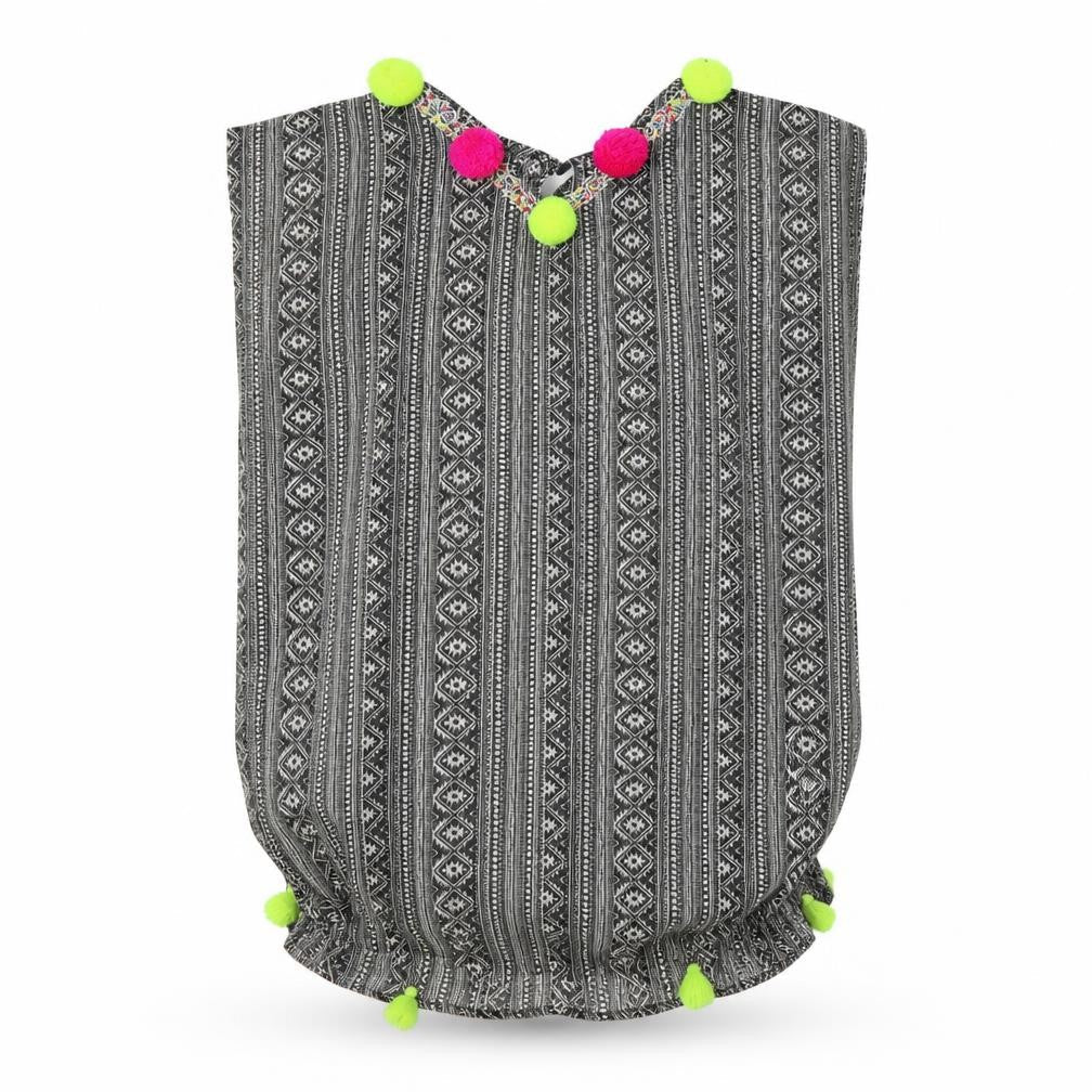 Matalan Girls Multicoloured Fair Isle Polyester Basic Blouse Size 6-7 Years Round Neck