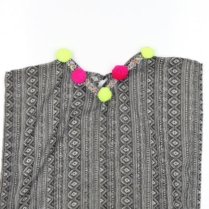 Matalan Girls Multicoloured Fair Isle Polyester Basic Blouse Size 6-7 Years Round Neck