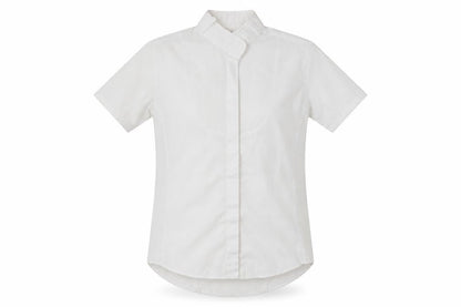 Dublin Womens White  Polyester Basic Button-Up Size 10 Collared