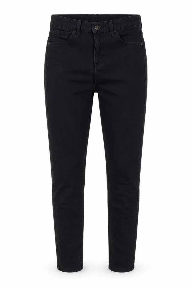 Topshop Womens Black  Cotton Skinny Jeans Size 28 in L27 in Regular