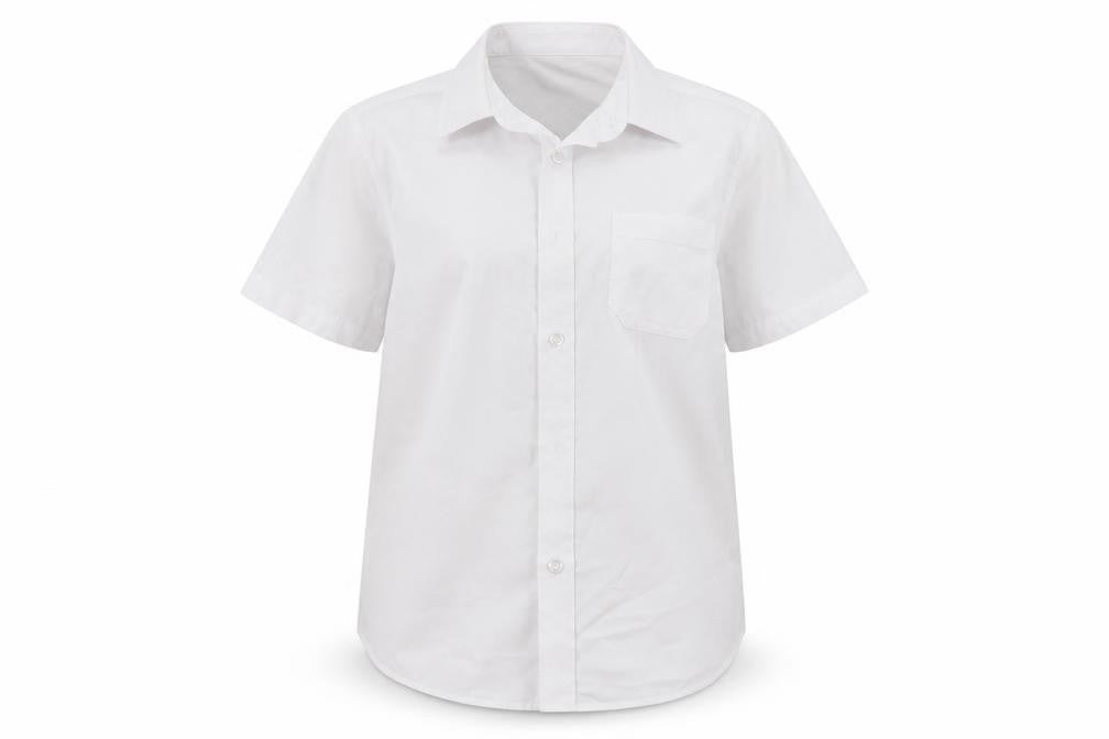 F&F Boys White  Polyester Basic Button-Up Size 9-10 Years Collared