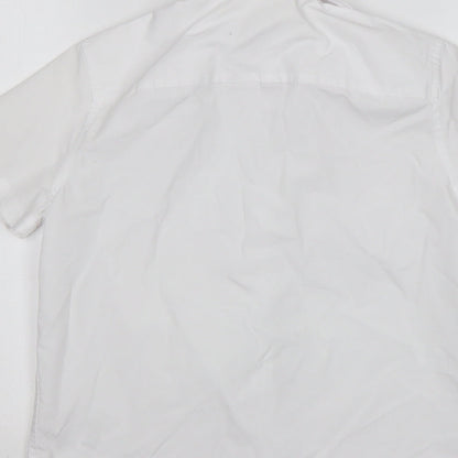 F&F Boys White  Polyester Basic Button-Up Size 9-10 Years Collared