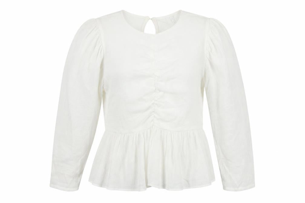 ASOS Womens White  Viscose Basic Blouse Size 10 Round Neck