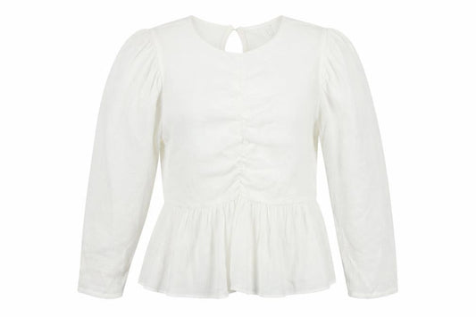 ASOS Womens White  Viscose Basic Blouse Size 10 Round Neck