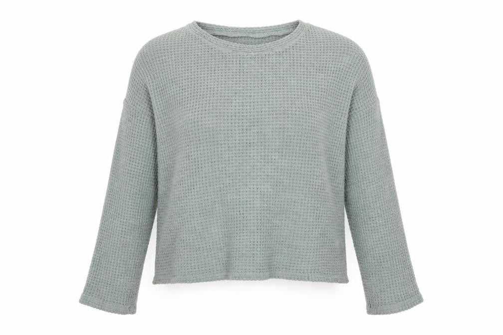Preworn Womens Green Round Neck  Polyester Pullover Jumper Size S