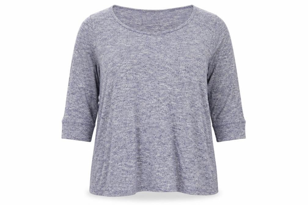 George Womens Blue  Viscose Basic Blouse Size 16 Round Neck