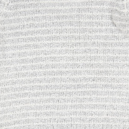 Originals Womens Grey V-Neck  Acrylic Pullover Jumper Size M