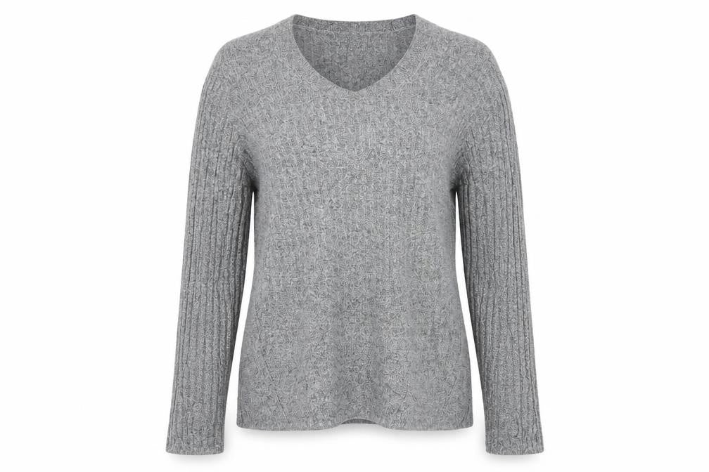 NEXT Womens Grey Crew Neck  Viscose Pullover Jumper Size XL