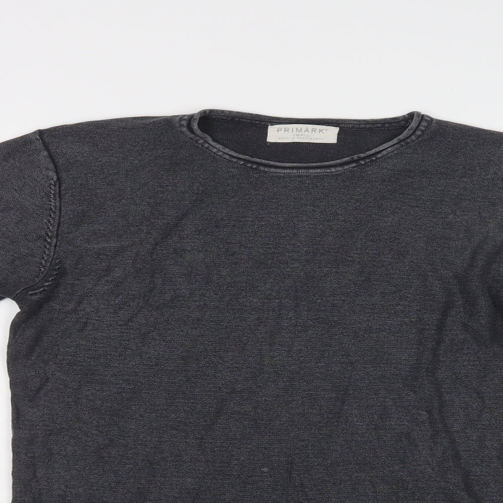 Primark Mens Grey  Cotton Pullover Sweatshirt Size S