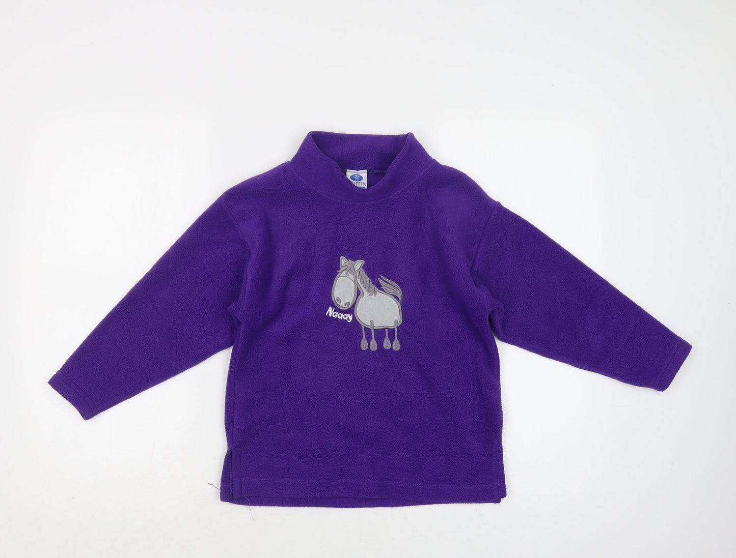 Griffin Girls Purple  Polyester Pullover Sweatshirt Size 7-8 Years