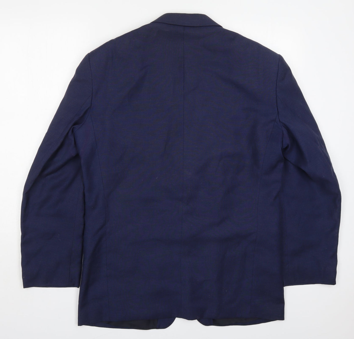 Pullman Mens Blue  Viscose Jacket Suit Jacket Size 40
